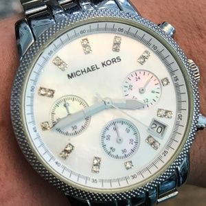 Michael Kors Silver Chronograph Watch